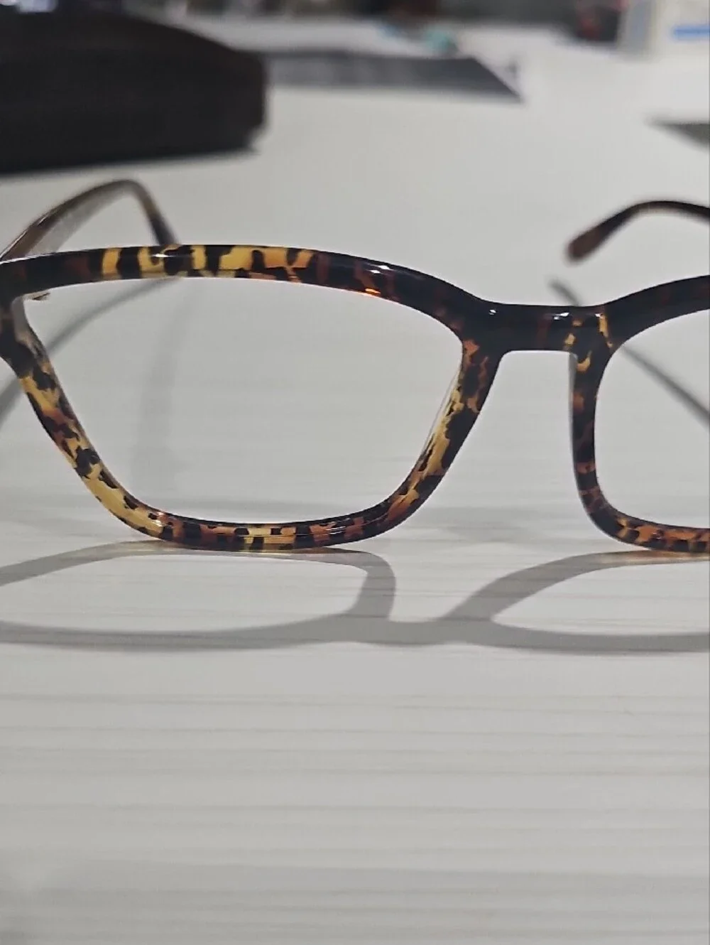 Tom Ford Tortoiseshell Acetate Glasses - Brown and Black. W/case, Wipe.